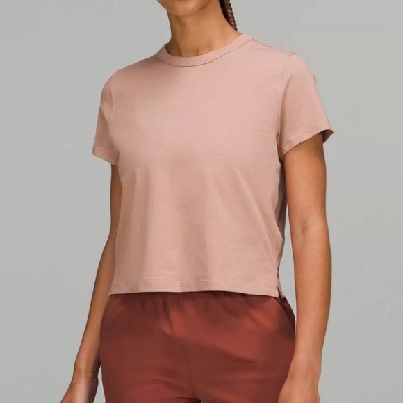 lululemon athletica Tops - Lululemon Women's Classic Fit‎ Cotton Blend Tee Pink Clay XXS